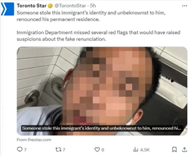 崩溃！卡城华男被吊销枫叶卡，人生差点毁了
