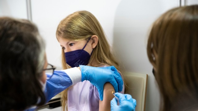 Child receives the Pfizer vaccine