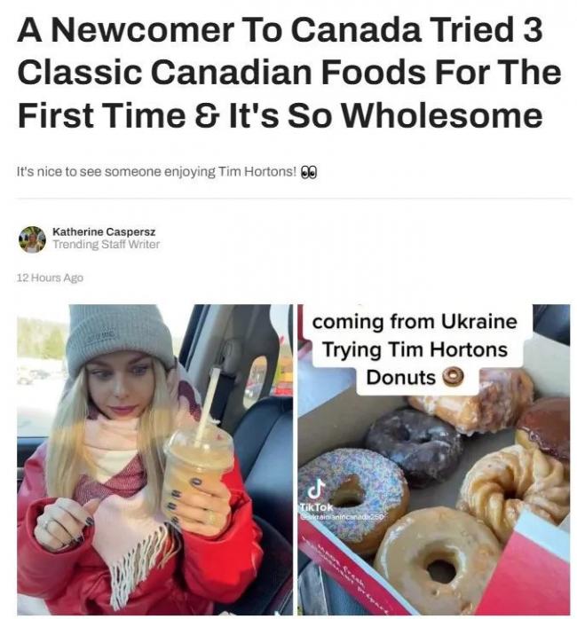外国美女初尝加拿大三款国民快餐美食 被惊艳了