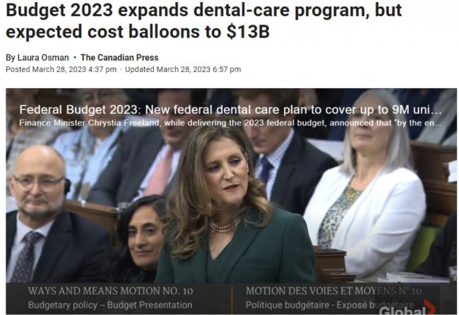 联邦预算案新牙医福利细节：没有保险人群受惠